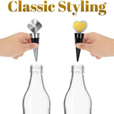 Metal Wine Stopper Inserts Set for DIY Wood Turning Projects