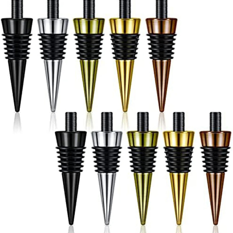 Metal Wine Stopper Inserts Set for DIY Wood Turning Projects
