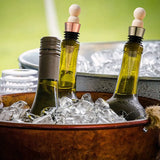 Metal Wine Stopper Inserts Set for DIY Wood Turning Projects