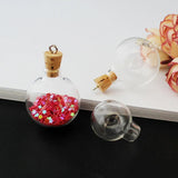 10 Clear Glass Bottle DIY Necklace Pendant Jewelry Accessories
