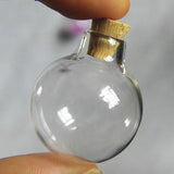 10 Clear Glass Bottle DIY Necklace Pendant Jewelry Accessories