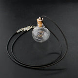 10 Clear Glass Bottle DIY Necklace Pendant Jewelry Accessories