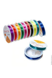 10 Pcs Colorful 1mm Flexible Silicone Craft Jewelry Line
