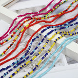 Colorful Rice Bead Waist Chain Belly Body Chain Set