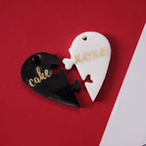 10pcs Couple Heart Silicone Mold for DIY Keychain Jewelry Craft