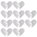 10pcs Heart Shape Silicone Mold for Couple Keychains DIY