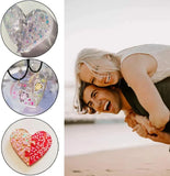 10pcs Heart Shape Silicone Mold for Couple Keychains DIY