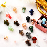 10 Pcs Crystal Mushroom Set for DIY Meditation Home Decor
