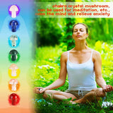 10 Pcs Crystal Mushroom Set for DIY Meditation Home Decor