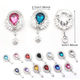 10 Crystal Pendant Water Drop Necklace DIY Jewelry Earring Finding