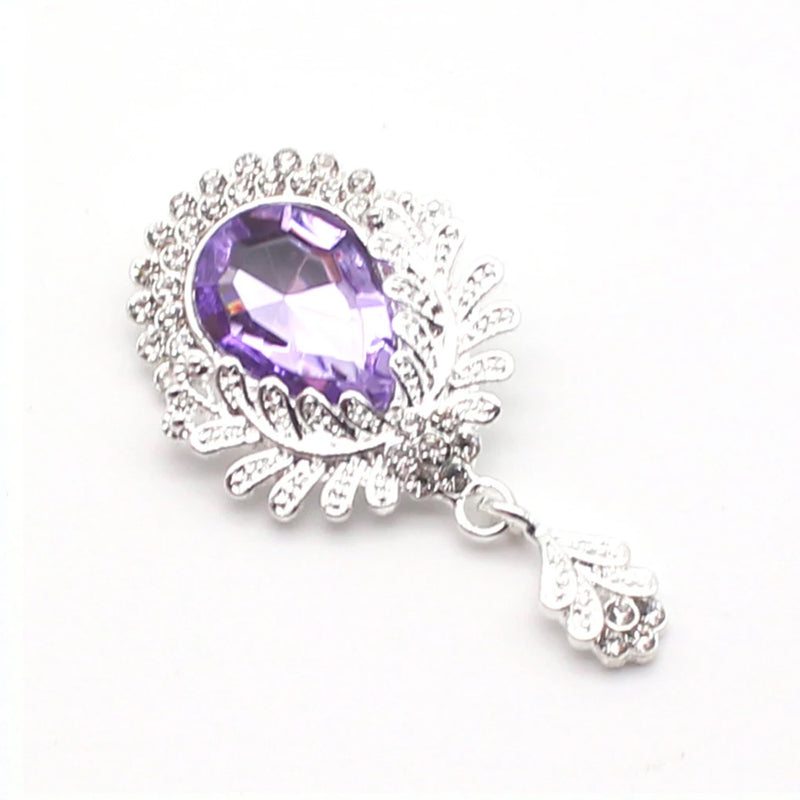 10 Crystal Pendant Water Drop Necklace DIY Jewelry Earring Finding