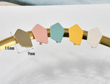 10pcs DIY Alloy Painting Geometric Strap Earrings Accessories