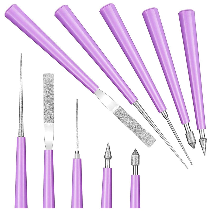 Diamond Tipped Bead Reamer Tool for Beads Glass Plastic Metal Wood