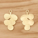 10 Leaf Charms Pendants for DIY Jewellery Making 30x20mm