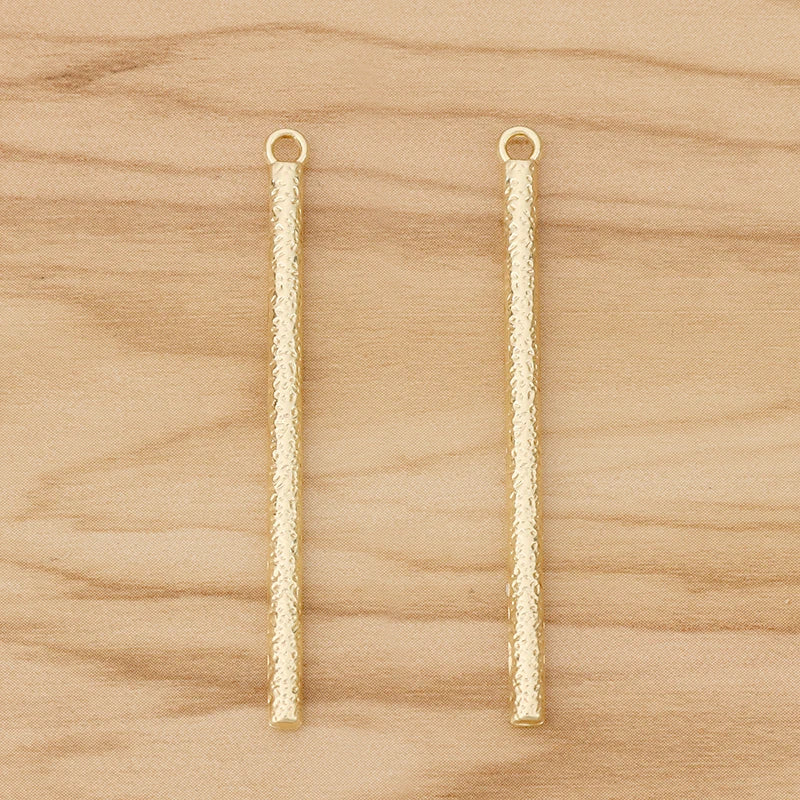 10 Long Bar Charms Pendants for Earrings Making 54x3mm