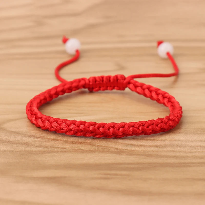 10pcs Lucky Friendship Red Cord String Kabbalah Bracelets for Unisex