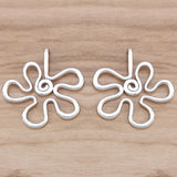 10 Hollow Flower Spiral Charms Pendants for Jewellery Making