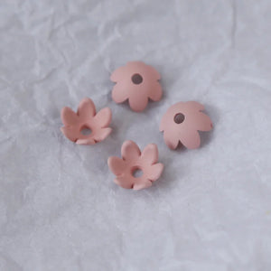 10 Ins Wind Retro Small 6 Petal Flower Earrings DIY Jewelry