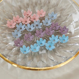 10 Ins Wind Retro Small 6 Petal Flower Earrings DIY Jewelry