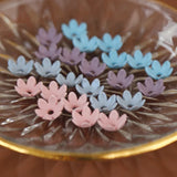 10 Ins Wind Retro Small 6 Petal Flower Earrings DIY Jewelry