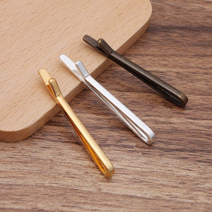 10 Pcs 3x52mm Copper Tie Clips 3 Plated Clip DIY Jewelry Making
