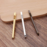 10 Pcs 3x52mm Copper Tie Clips 3 Plated Clip DIY Jewelry Making