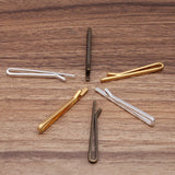 10 Pcs 3x52mm Copper Tie Clips 3 Plated Clip DIY Jewelry Making