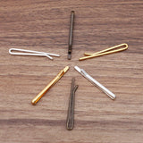 10 Pcs 3x52mm Copper Tie Clips 3 Plated Clip DIY Jewelry Making