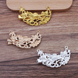10 Pcs 48mm Metal Filigree Hair Clip Vintage Bride Hair Accessories