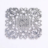10Pcs Copper Filigree Sheet Metal DIY Accessories for Bridal Headwear
