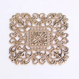 10Pcs Copper Filigree Sheet Metal DIY Accessories for Bridal Headwear