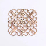 10Pcs Copper Filigree Sheet Metal DIY Accessories for Bridal Headwear