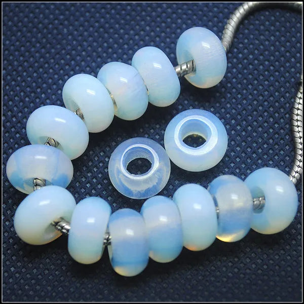 Opal Moonstone Beads Cross Pendant Top Men's Jewelry Accessories