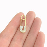 10 Pcs Crystal Rhinestone Charms for Necklace Making 26x10mm