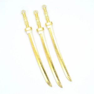 10 Pcs 107*10mm Metal Sword Ornaments Pendant DIY Jewelry Accessories