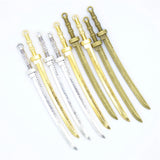 10 Pcs 107*10mm Metal Sword Ornaments Pendant DIY Jewelry Accessories