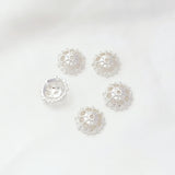 10pcs 14K Copper Clad K Flower Cap & Set DIY Necklace Jewelry Spacer Bead Set
