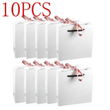 10 Pcs Ribbon Paper Bag Handbag Jewelry Bead Charm Bracelet Necklace