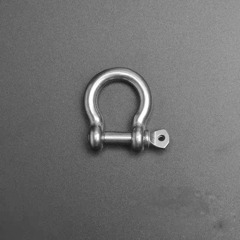 10 Pack Outdoor U-D Buckle Black, Silver Alloy Clasps DIY Jewelry Making