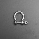 10 Pack Outdoor U-D Buckle Black, Silver Alloy Clasps DIY Jewelry Making