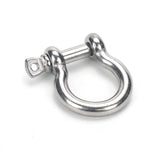 10 Pack Outdoor U-D Buckle Black, Silver Alloy Clasps DIY Jewelry Making