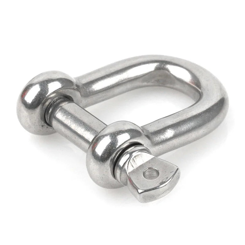 10 Pack Outdoor U-D Buckle Black, Silver Alloy Clasps DIY Jewelry Making