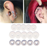 10 Healing Silicone Discs for Earrings Transparent Disc Pads