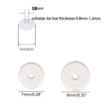 10 Healing Silicone Discs for Earrings Transparent Disc Pads