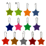 10 Reflect Stars Keychain Safety Reflectors for Gear Backpack Car Key