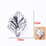 10Pcs Metal Leaf Decorations Tiara Materials