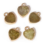 10Pcs/Set Cluster Pendants 12mm Heart Shape Crystals for Necklace DIY