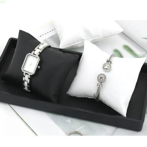 10 Small PU Watch Pillows Bangle Bracelet Jewelry Display Soft Pillow