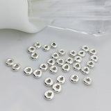 10 Sterling Silver Rondelle Spacer Beads, Wholesale Findings