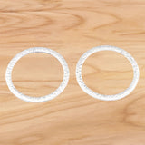 10 Tibetan Silver Round Charms Pendants for DIY Necklace Jewelry 54x54mm